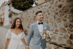 Brautpaarshooting in Passau bei der standesamtlichen Hochzeit in Passau fotografiert von Martina Feicht fotografie