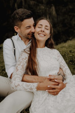 Coupleshooting in Österreich in Werfenweng in den Bergen im Salzburger Land nach Hochzeit fotografiert von Martina Feicht